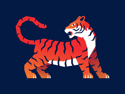 Geometric tiger