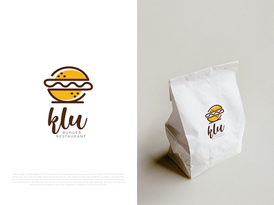 Burger Cart Logo brand identity burger food cart graphic design logo