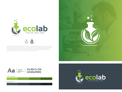 Ecolab Logo brand identity branding design graphic design logo