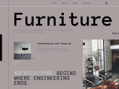 Furniture Store Home page