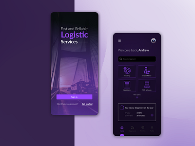 Logistic app Design app design logistic product design ui