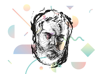 Hodor abstract game geometric hodor illustration of thrones