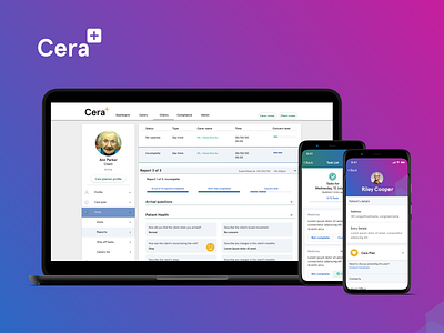 Cera - Healthcare apps and management system app design design system healthcare ui ux