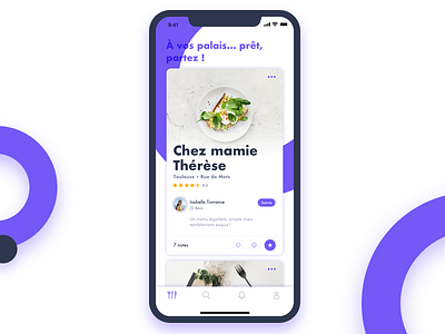 Chez mamie advisor alexandre lartique app design food app healthy ios ios 10 research restaurant app social social app ui ux uxresearch