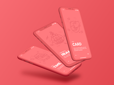 Morning illustrations alert alexandre lartique app bank card chicken design illustration ios iphone x market mobile red ui ux