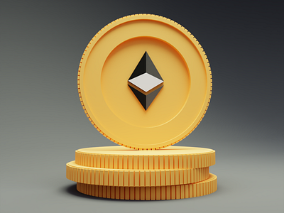 ethereum Is real 3d branding cryptography graphic design illustration