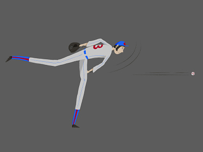 Playoff Baseball baseball illustration photoshop pitcher