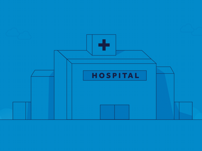 Bouncy Hospital - WIP 2d ae after effects animation design illustration motion design