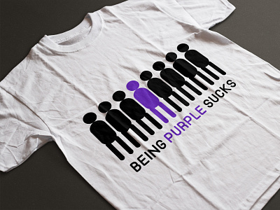 Being purple sucks t shirt design
