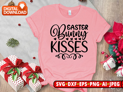 EASTER BUNNEY KISSES creativegraphics design graphic design illustration tshirt design vector