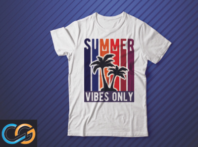 SUMMER VIBES ONLY creativegraphics design graphic design illustration tshirt design ui