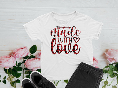 MADE WITH LOVE branding creativegraphics design graphic design illustration logo tshirt design vector