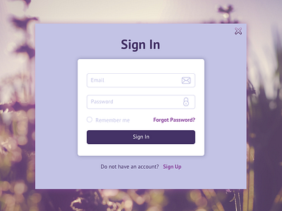 Daily UI #001 - Sign In Form daily ui login login form sign in form ui