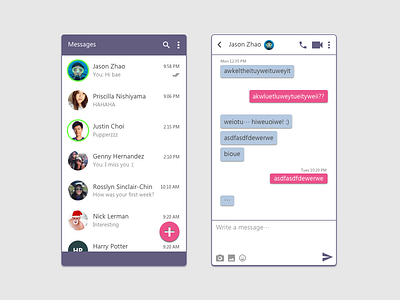 Daily UI #013 - Direct Messaging