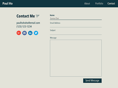 Daily UI #028 - Contact Form