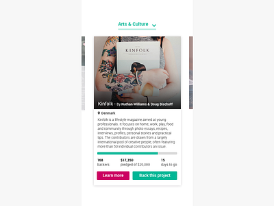 Daily UI #032 - Crowdfunding Campaign