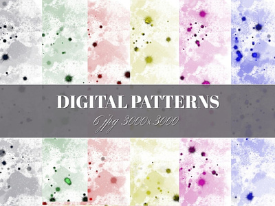 Color Spots Digital Patterns