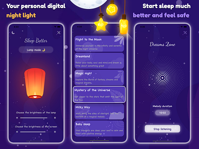 Night Light babysleep ios julialebedeva lamp light meditation mobile night relaxation sleep yoga