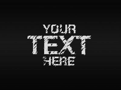 Glitch Text Effects add ons blur effect error font glicth layer style monitor photoshop effect photoshop style slice tech technology text effect typeface typography