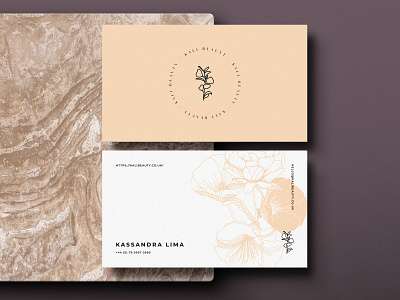 Business Card Design for Kali Beauty branding design graphic design