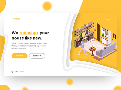 Home Decorating Services clean decoration design home illustration landing new trend ui ux web website