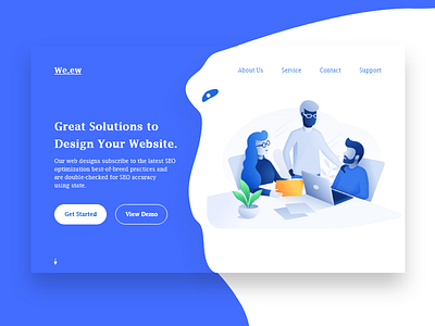 Design Team Header Shot Exploration color design header landing layout minimal new ui ux web website