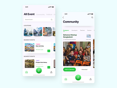 Event app concept clean color design userinterfacedesign event event app ios iosapp mobile typography ui user experience ux