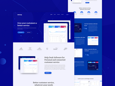 SWCAQ Dashboard Landing Page clean dark background dark blue dashboard dashboard design figma landing typography ui userinterfacedesign ux website