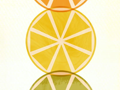 Orange, lemon and lime digital art illustration kitchen lemon lime orange poster print