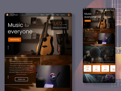 Musicbrains : A website for music school