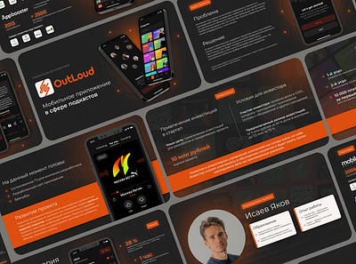 Инвестиционная презентация для мобильного приложения branding design graphic design презентация