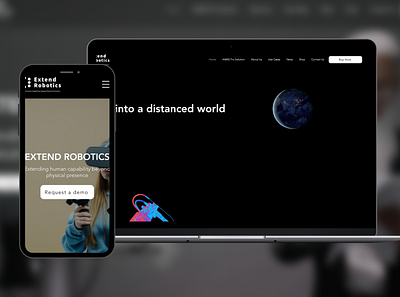 Extend Robotics branding design agency designer london design web design