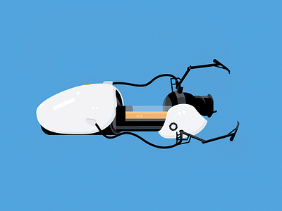 Portal Gun 🍰 future game gun illustration portal sci fi video