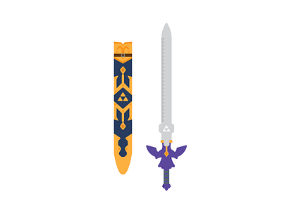 Master Sword 🔵 fantasy game illustration legend master sword video zelda