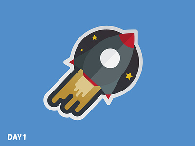 Rocketship 🚀 dailylogochallenge logo rocketship
