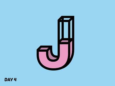 Letter J 🍹 daily logo challenge helvetica letter logo type