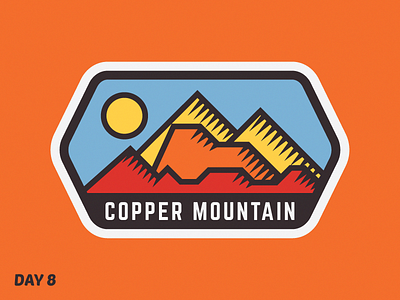 Copper Mountain 🗻 copper dailylogochallenge logo mountain warm