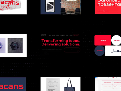 Tacans Identity And Website abstract animation ascii branding clean code design development generative graphic design html it logo motion graphics neural network swiss typography ui ux website