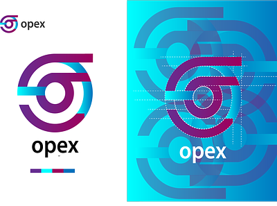 opex logo design brand branding creative logo design graphic design grid logo icon logo logo design marg mark minimal minimalist professional logo vector