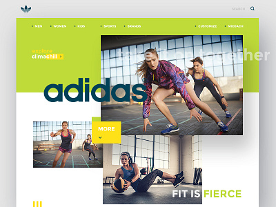 Adidas Concept adidas brand climachill climazone clothes ui design web design