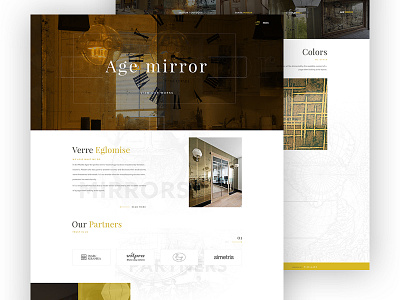 Age Mirror - Landing page age brand landing page mirror ui design web design