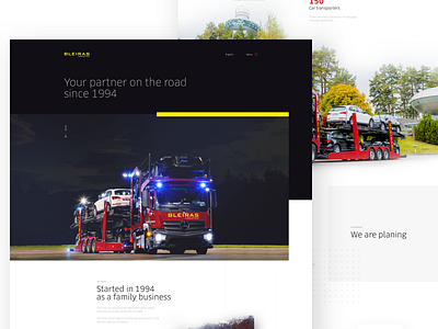 Bleiras Logistic design interface landing logistic page transport ui uidesign user web webdesign website