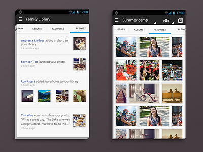 Android Photo App android design mobile ui ux