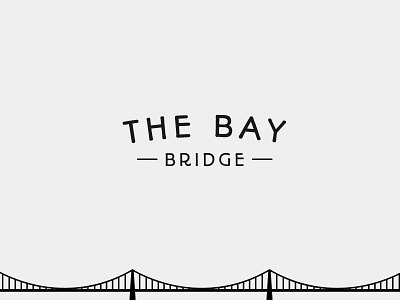 The Bay Bridge bay branding bridge gate golden logo sf vector