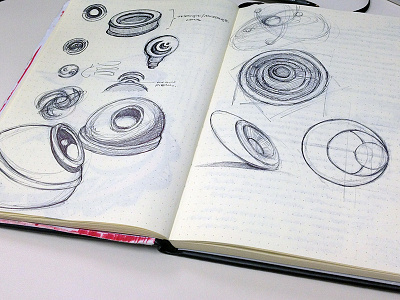 Branding Brainstorming Sketches brainstorming branding circles ellipse logo notebook process rough sketches
