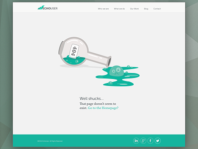 404 Page - EchoUser 2014 404 404 page error green illustration web design