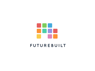 Futurebuilt Branding Final branding colorful identity logo logotype