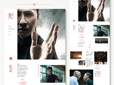 Ip Man 3 promo (concept site) brucelee china design grid ipman kungfu landing layout site sketch ui web