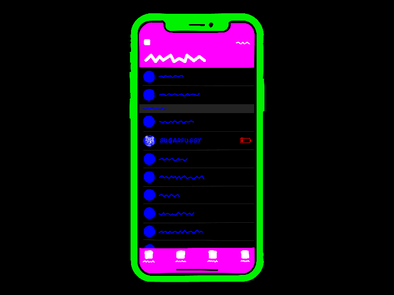 Charge Indicator in Messengers app charge experiment function future ios messenger mobile telegram uiux