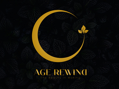 Age Rewind - A Natural Beauty Brand Logo age rewind beauty logo branding design graphic design illustration logo logo design typography vector